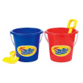 PP Material Plastic Sand Beach Bucket with Racket (10231861)